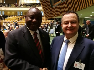 Ivica Dacic with the  President of South Africa