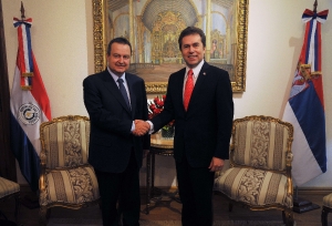 Ivica Dacic - Foreign Minister of Paraguay Alberto Castiglioni 