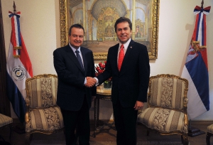 Ivica Dacic - Foreign Minister of Paraguay Alberto Castiglioni 