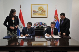 Ivica Dacic - Foreign Minister of Paraguay Alberto Castiglioni 