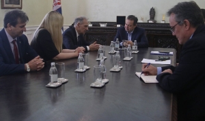 Minister Dacic - Greek Ambassador Eliades