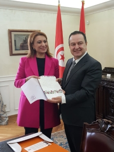 Ivica Dacic - Mayor of Tunis, Mrs. Souad Abderrahim