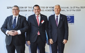 Nemanja Stevanovic at the ministerial session of the Council of Europe