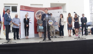 Ivica Dacic at the festive ceremony of moving to refugee apartments in Vrsac