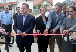 Ivica Dacic at the festive ceremony of moving to refugee apartments in Vrsac