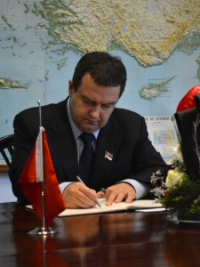 I. Dacic at the Turkish Embassy
