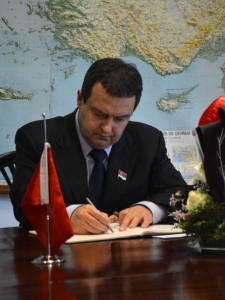 I. Dacic at the Turkish Embassy
