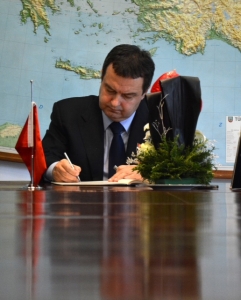 I. Dacic at the Turkish Embassy