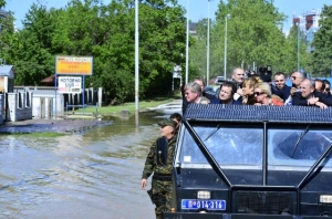 I. Dacic with Ambassadors in Obrenovac