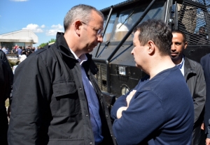 I. Dacic with Ambassadors in Obrenovac