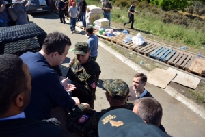 I. Dacic with Ambassadors in Obrenovac