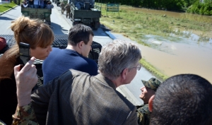 I. Dacic with Ambassadors in Obrenovac