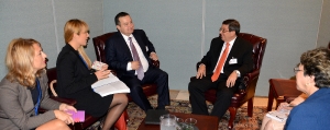 MFA Dacic with MFA of Cuba Bruno Rodriguez Parrilla