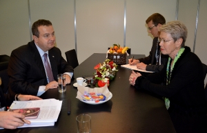 Meetings Minister Dacic in Basel