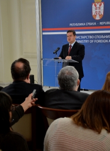 Regular monthly press conference Minister Dacic