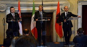 Trilateral meeting of foreign ministers of Italy, Serbia and Albania
