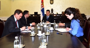 Minister Dacic with the Ambassador of Hungary