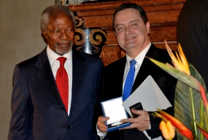 Minister Dacic on behalf of the OSCE Troika received the 