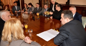 Minister Dacic with representatives of the Serbian minority in Hungary