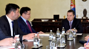 Minister Dacic with the Ambassador of Kazakhstan