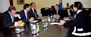 Minister Dacic with the Ambassador of the Russian Federation Chepurin