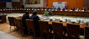 Minister Dacic at the conference 