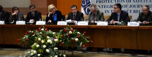 Minister Dacic at the conference 