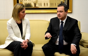 Meeting of Minister Dacic and EU High Representative Federica Mogherini