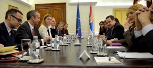 Meeting of Minister Dacic and EU High Representative Federica Mogherini