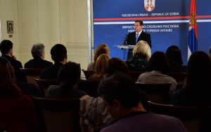 Regular monthly press conference Minister Dacic-April