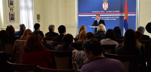 Regular monthly press conference Minister Dacic-April