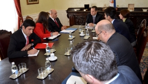 Minister Dacic with the Ambassador of Azerbaijan in Serbia