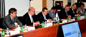 Minister Dacic with the head and members of the OSCE Mission to BiH