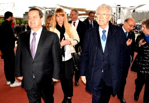 Ministers Dacic and Sertic at the opening of EXPO 2015 in Milan