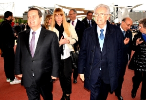 Ministers Dacic and Sertic at the opening of EXPO 2015 in Milan