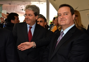 Ministers Dacic and Sertic at the opening of EXPO 2015 in Milan