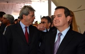 Ministers Dacic and Sertic at the opening of EXPO 2015 in Milan