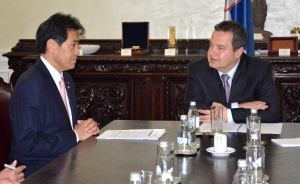 Meeting of Minister Dacic with President of the Parliamentary Friendship Group of the Serbian - Japan