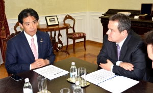 Meeting of Minister Dacic with President of the Parliamentary Friendship Group of the Serbian - Japan