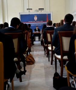 Minister Dacic gives a lecture to students of the Vienna Diplomatic Academy
