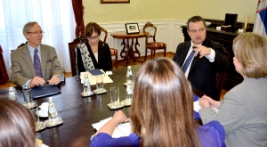 Meeting of Minister Dacic with representatives of the World Jewish Restitution Organization