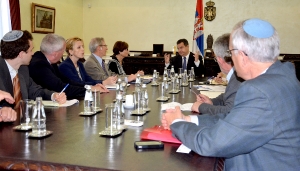 Meeting of Minister Dacic with representatives of the World Jewish Restitution Organization