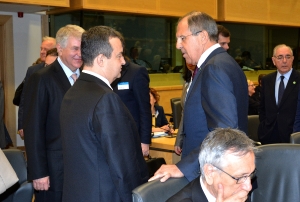 Minister Dacic at the European Council meeting