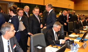 Minister Dacic at the European Council meeting