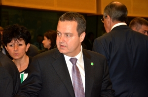 Minister Dacic at the European Council meeting