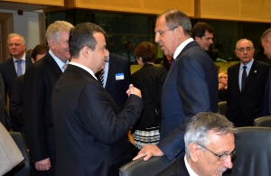 Minister Dacic at the European Council meeting