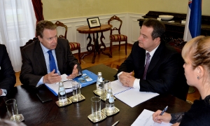 Minister Dacic with Ilkka Kanevra