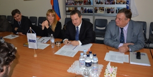 Minister Dacic with the members of OSCE Mission in Armenia