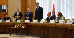 Prime Minister Vucic and Minister Dacic at the Conference of Honorary Consuls Serbia