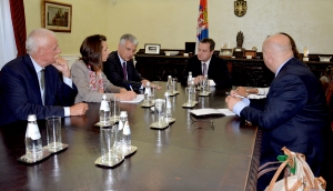 Minister Dacic with the representative for Southeast Europe in the MFA of Germany 